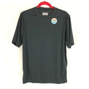 A4 Adult Mens T Shirt Sun Protection UPF 30+ Moisture Wicking Black Size S